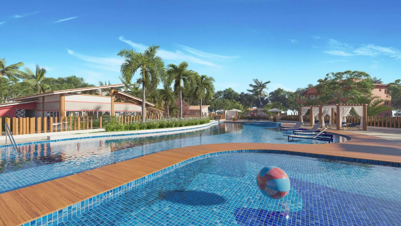 Piscina do Pontal Eco Residence, em Indiaroba